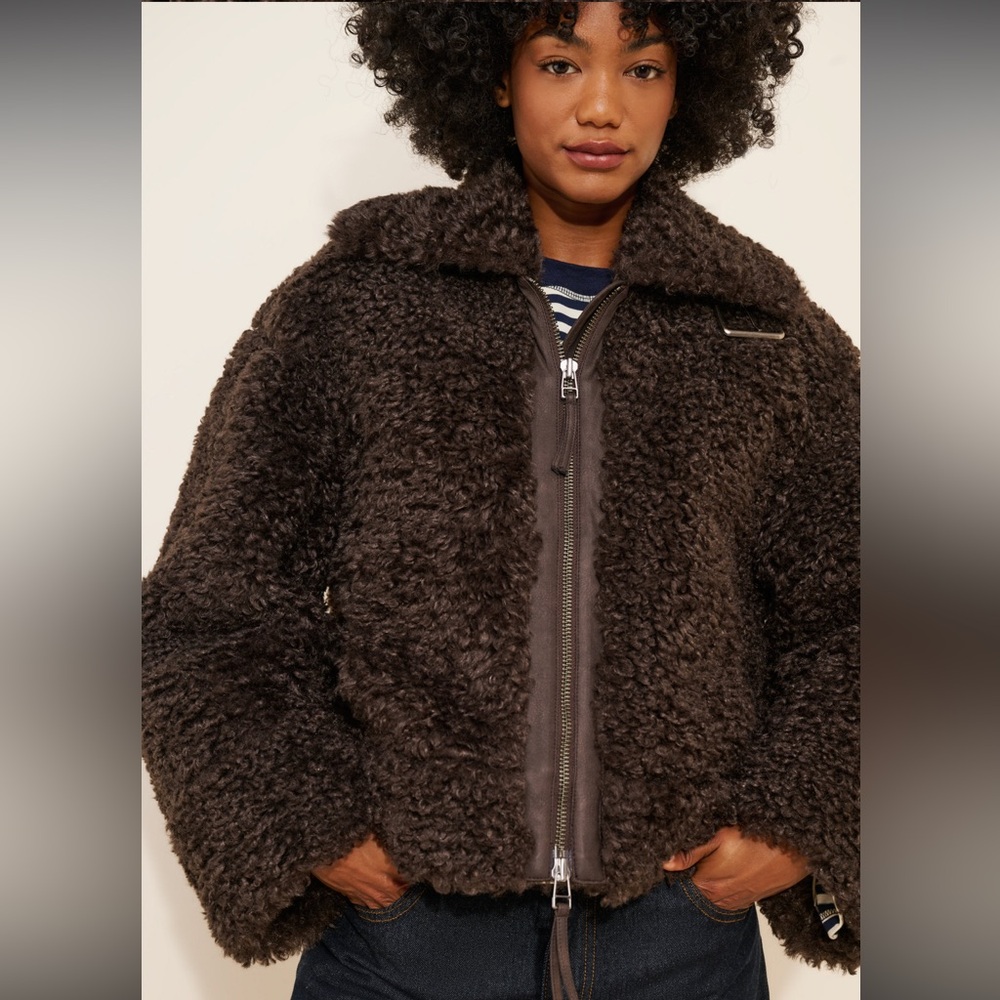 Free People Brown Teddy Jacket